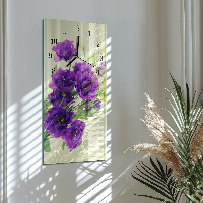 Reloj rectangular Flores
