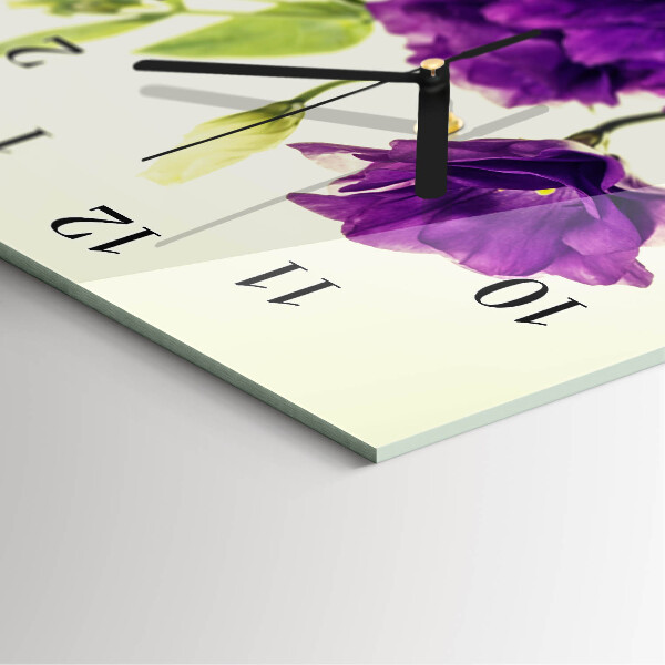 Reloj rectangular Flores