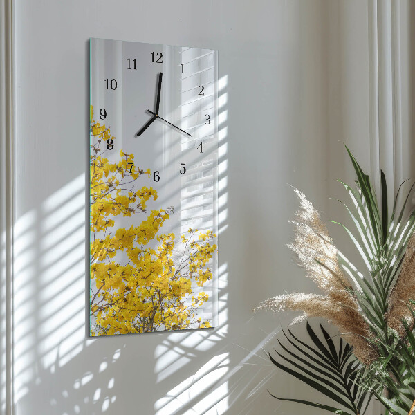 Reloj rectangular Árbol en flor
