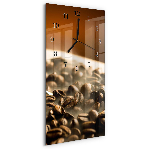 Reloj rectangular Granos de café