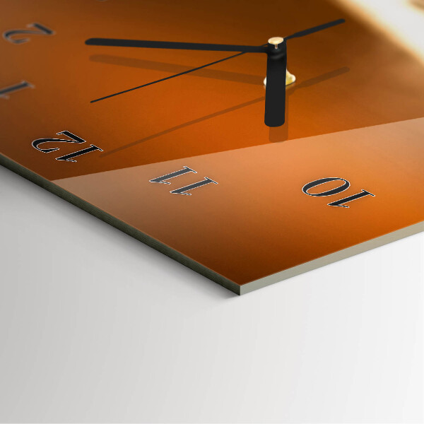 Reloj rectangular Granos de café