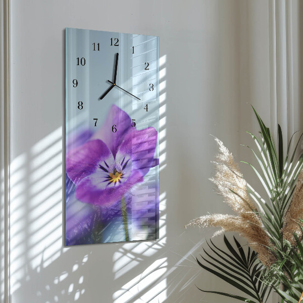 Reloj rectangular Flor