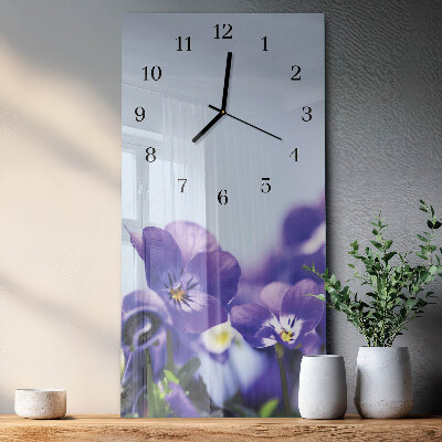 Reloj rectangular Flores