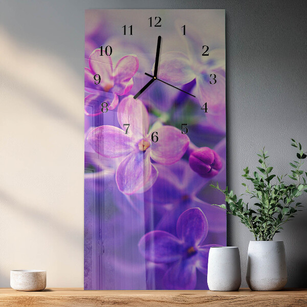 Reloj rectangular Flores