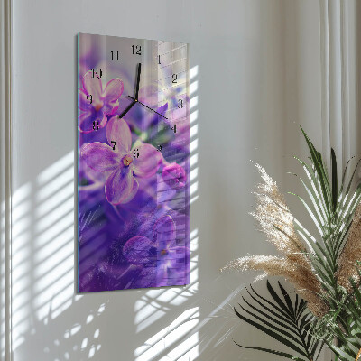 Reloj rectangular Flores