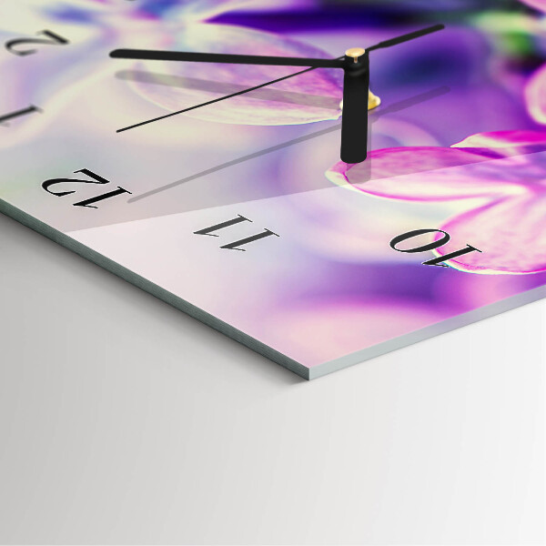 Reloj rectangular Flores