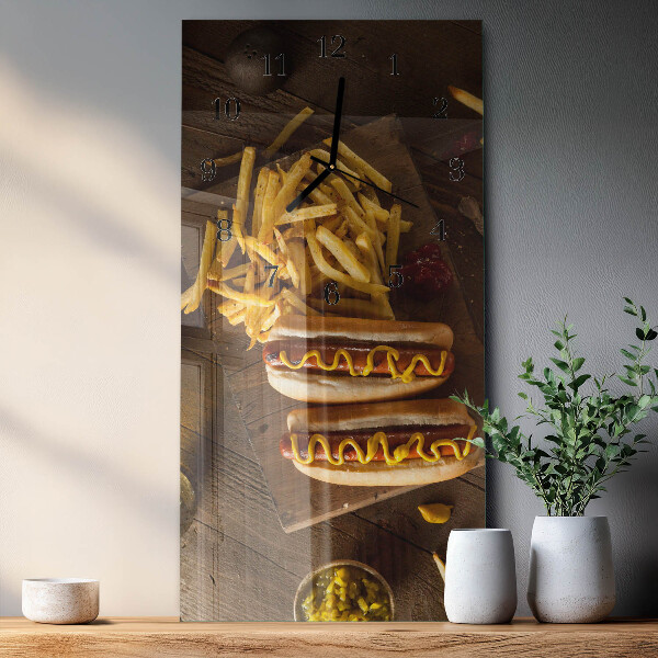 Reloj rectangular Comida rápida