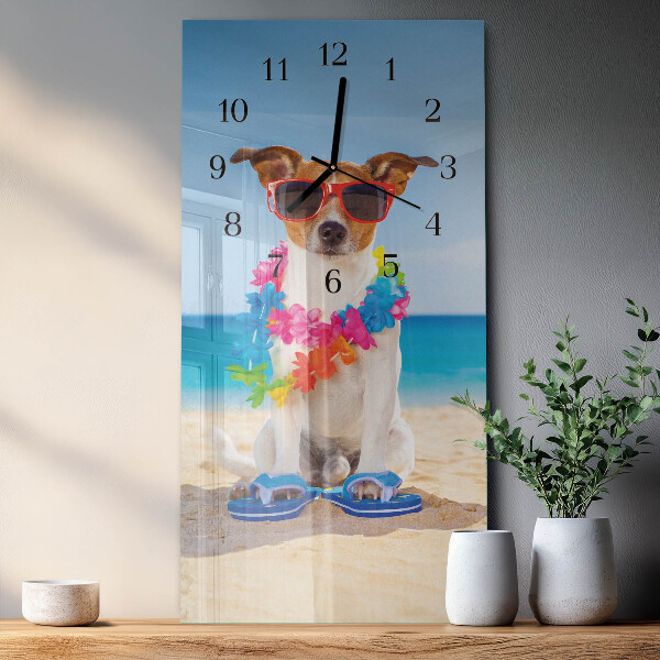 Reloj rectangular Perro