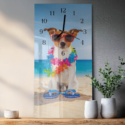 Reloj rectangular Perro