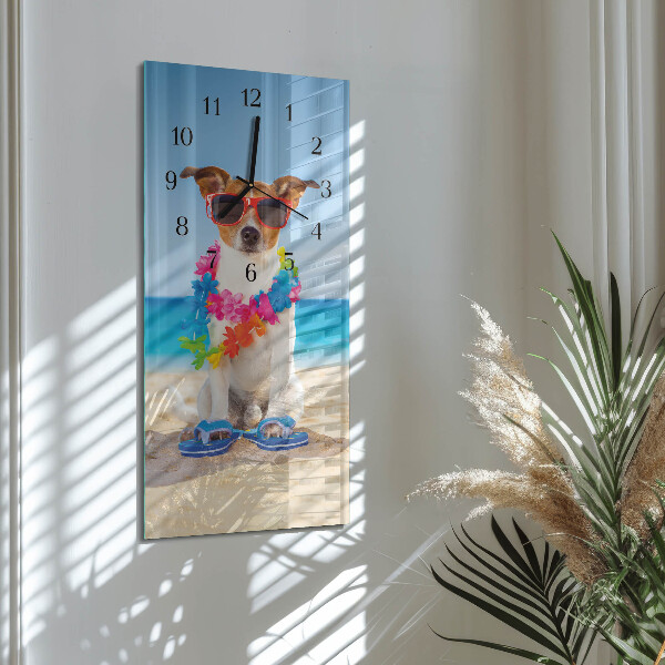 Reloj rectangular Perro