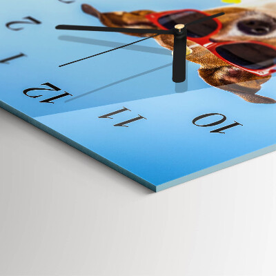 Reloj rectangular Perro