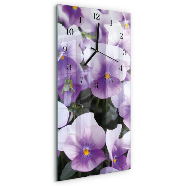 Reloj rectangular Flores