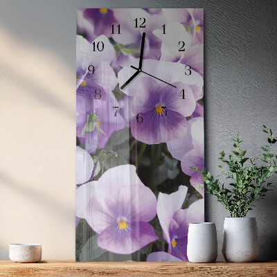 Reloj rectangular Flores