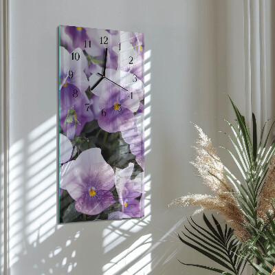 Reloj rectangular Flores
