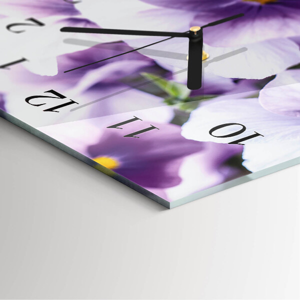 Reloj rectangular Flores