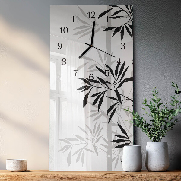 Reloj rectangular Bambú