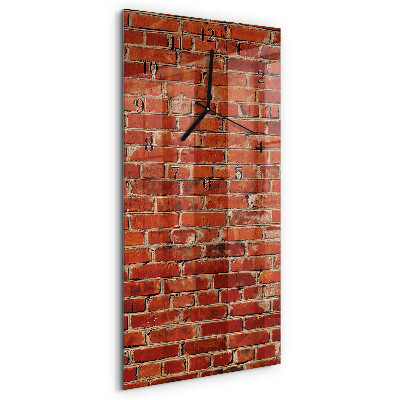 Reloj rectangular Muro de ladrillo