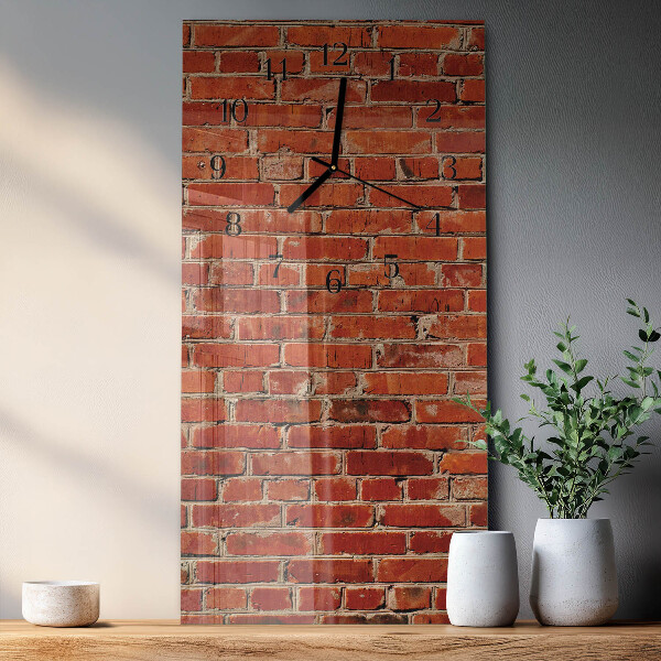 Reloj rectangular Muro de ladrillo