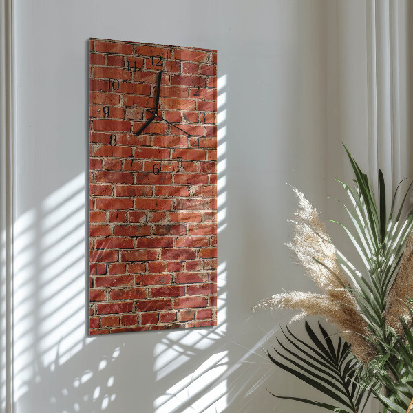 Reloj rectangular Muro de ladrillo