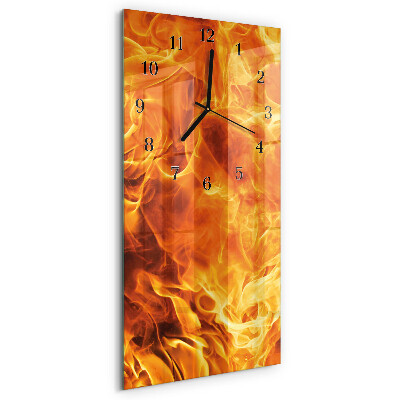 Reloj rectangular Fuego