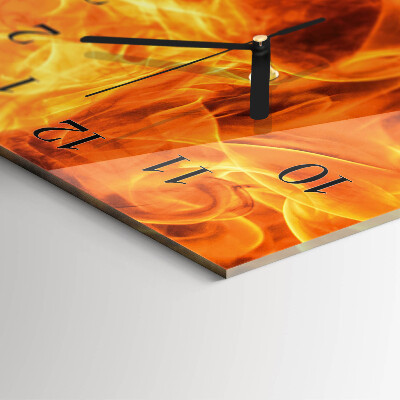 Reloj rectangular Fuego