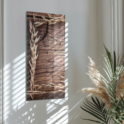 Reloj rectangular Tabla de granos