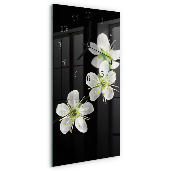 Reloj rectangular Flores