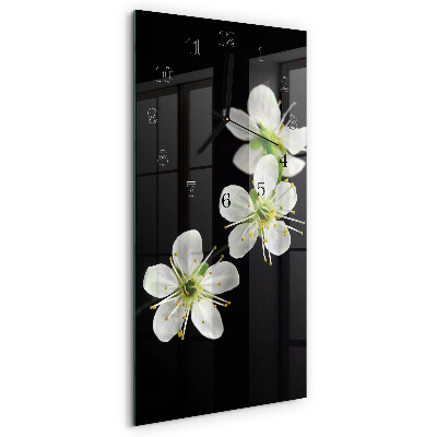 Reloj rectangular Flores