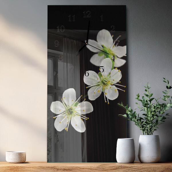 Reloj rectangular Flores