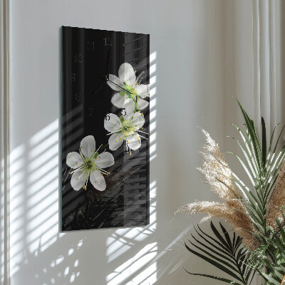 Reloj rectangular Flores