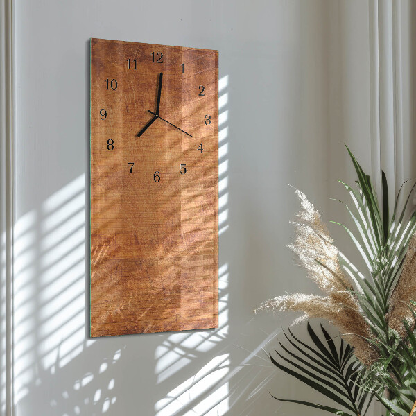 Reloj rectangular Tablas de madera