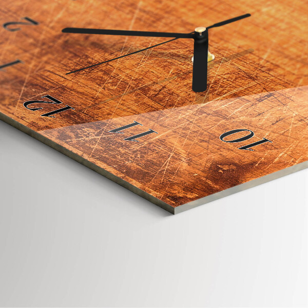 Reloj rectangular Tablas de madera