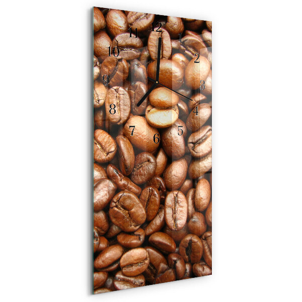 Reloj rectangular Granos de café