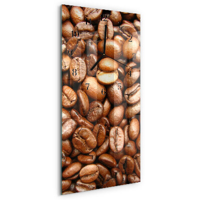 Reloj rectangular Granos de café