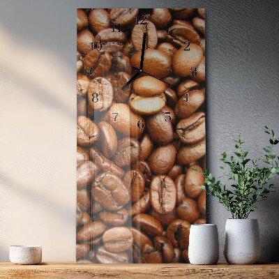 Reloj rectangular Granos de café