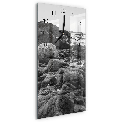 Reloj rectangular Piedras