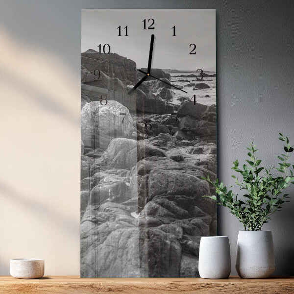 Reloj rectangular Piedras