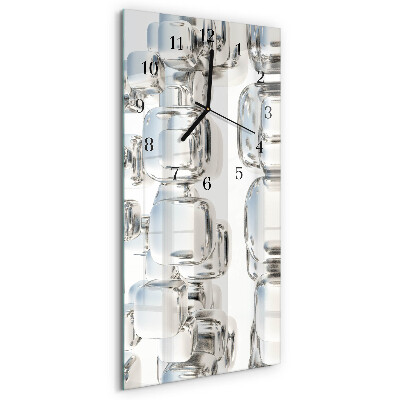 Reloj rectangular cubo 3D