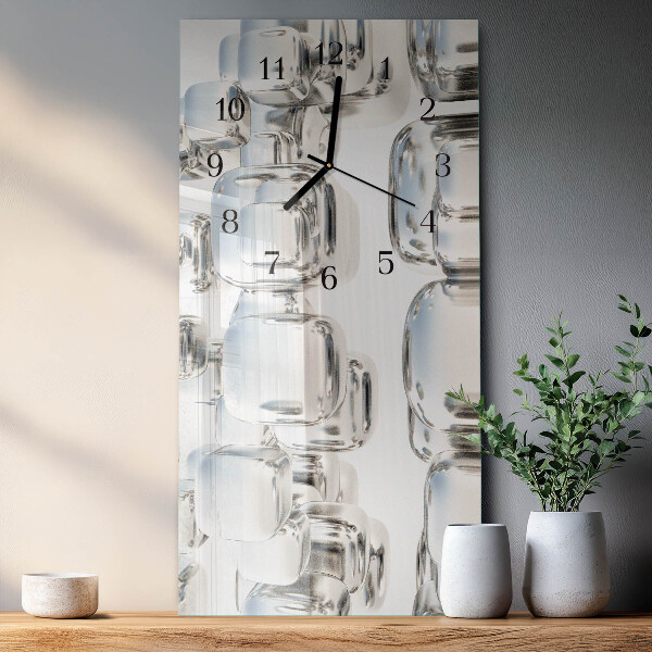 Reloj rectangular cubo 3D