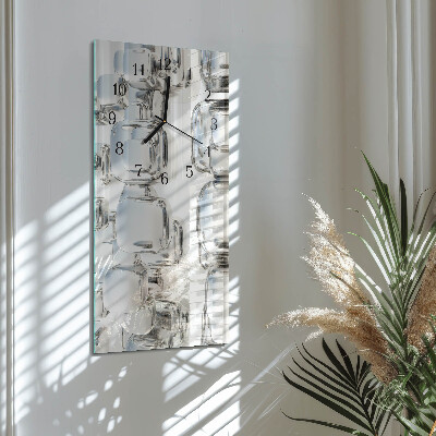 Reloj rectangular cubo 3D