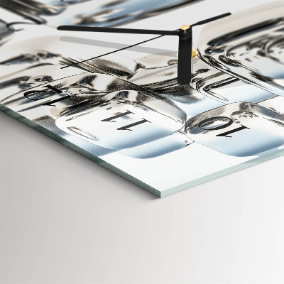 Reloj rectangular cubo 3D