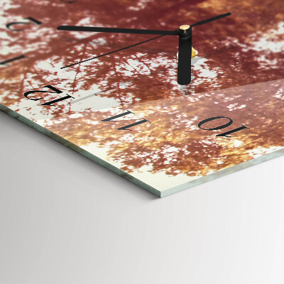Reloj rectangular piñas
