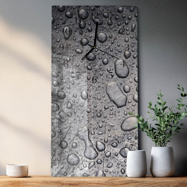 Reloj rectangular Gotas