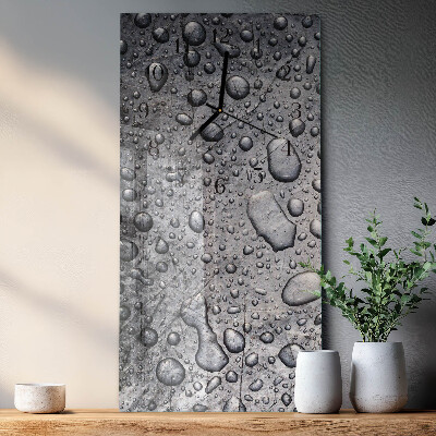 Reloj rectangular Gotas