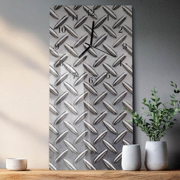 Reloj rectangular Chapa de metal