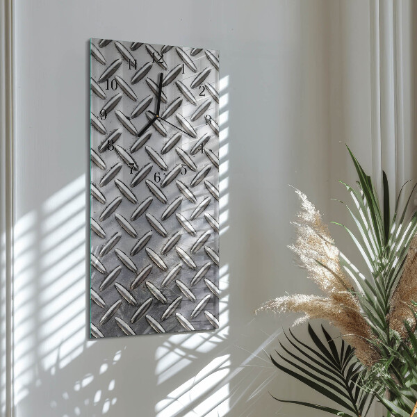 Reloj rectangular Chapa de metal