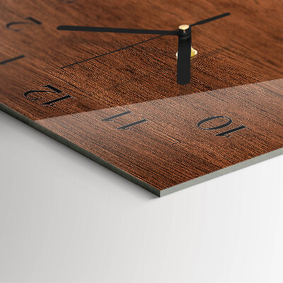 Reloj rectangular Tablas de madera