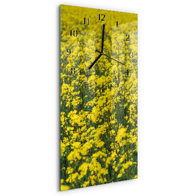 Reloj rectangular Campo de flores