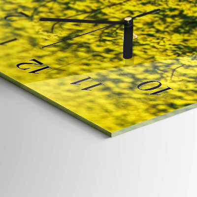 Reloj rectangular Campo de flores