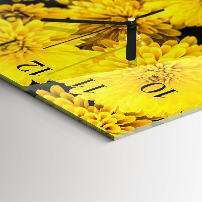Reloj rectangular Flores